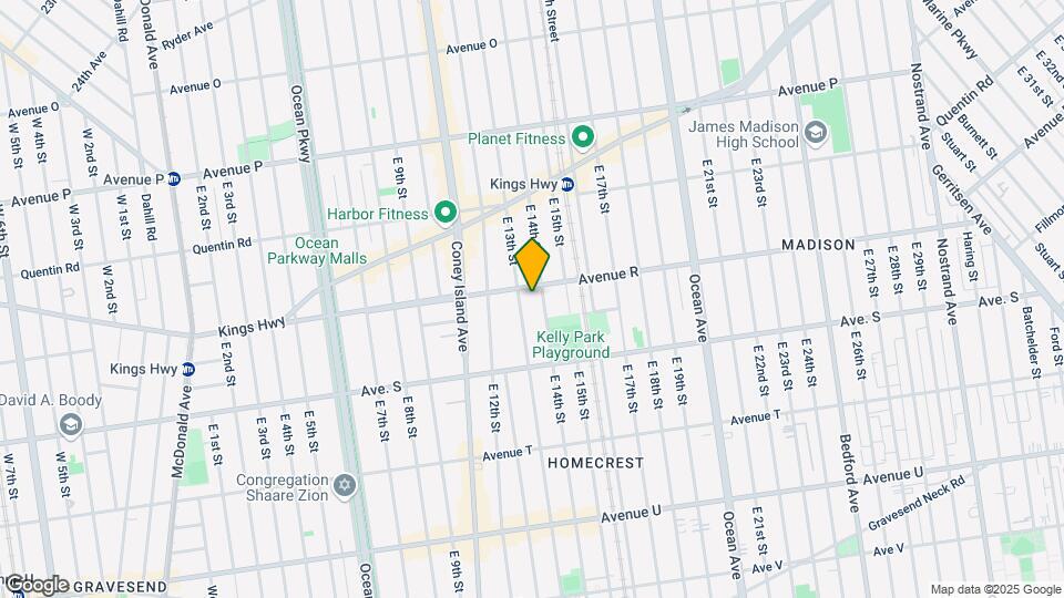 1310 Avenue R Mapa y Detalles de la Ubicación