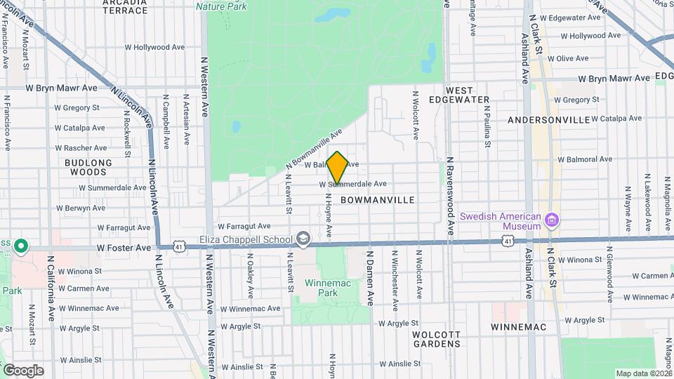2051 W Summerdale Ave, Unit #2 Map and Location Details