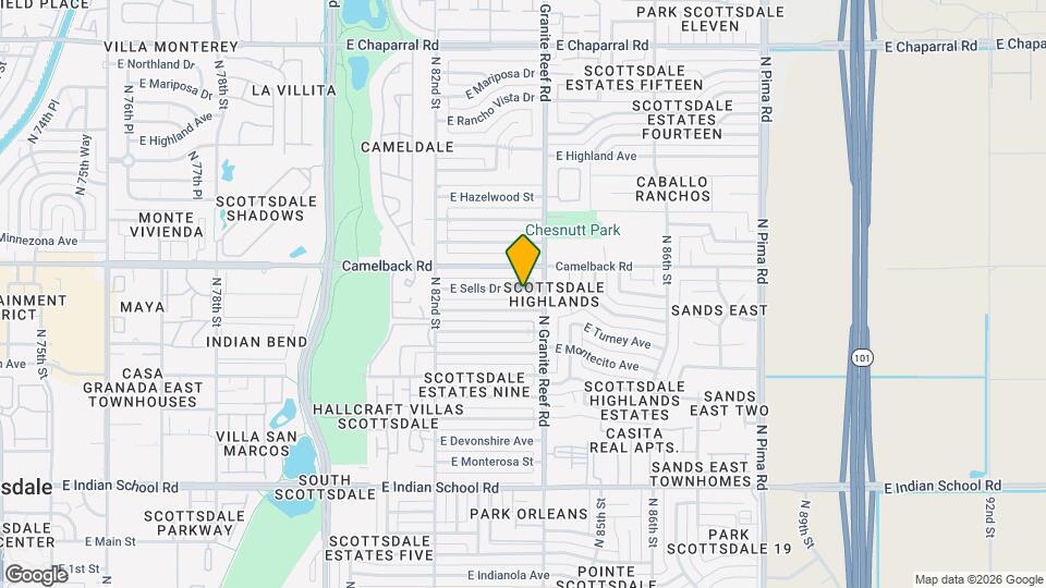 8335 E Sells Dr Map and Location Details