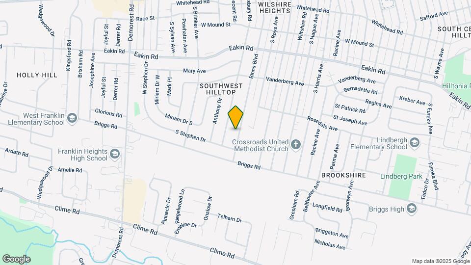 1021 Binns Blvd Map and Location Details