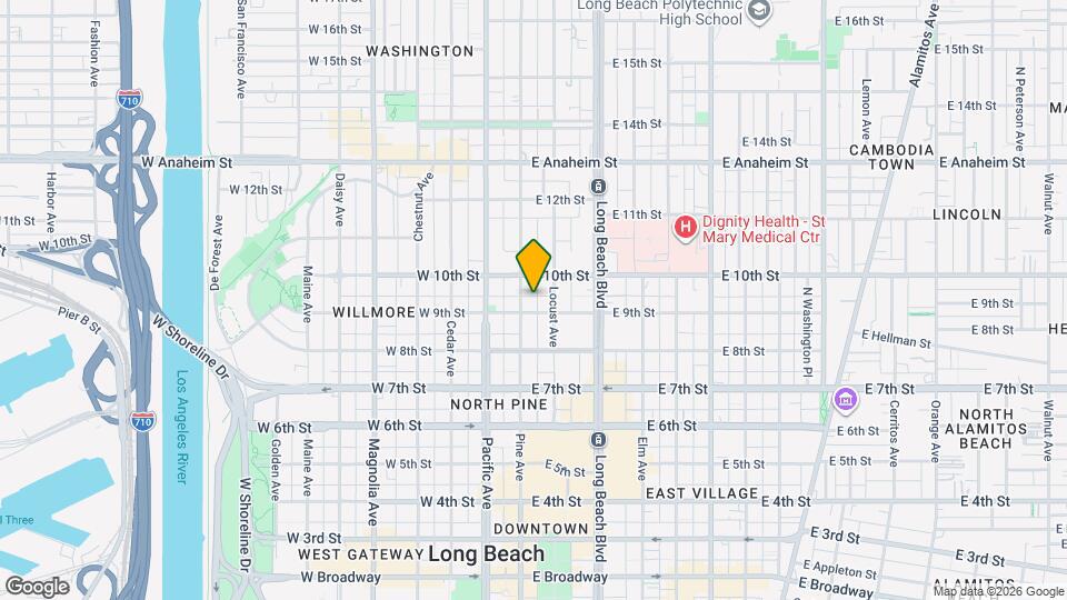 916 1/2 Pine Ave Map and Location Details