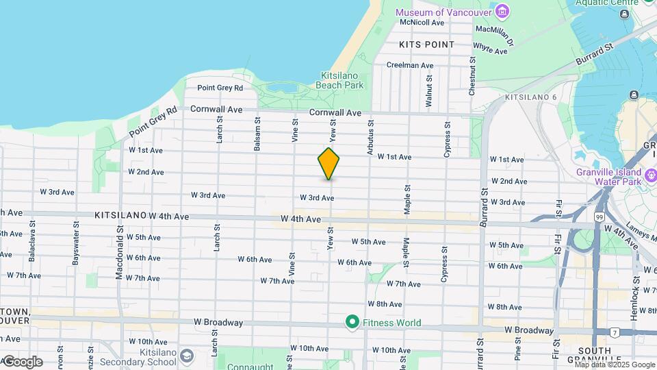 1817 Yew St Map and Location Details