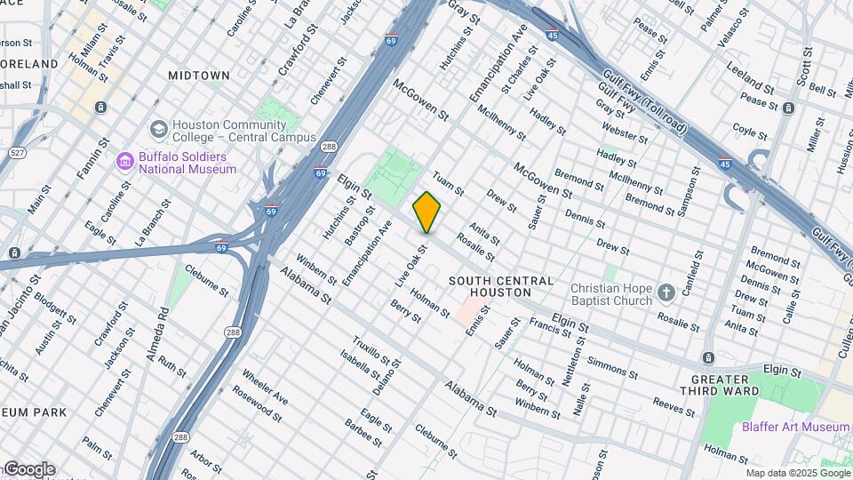 3206 Live Oak St Map and Location Details