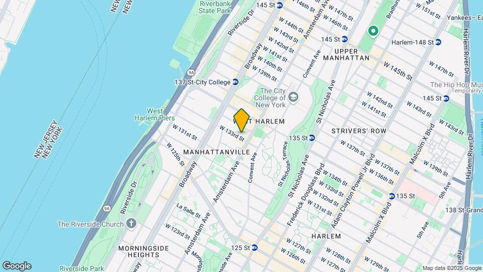519 West 133Rd Street Map and Location Details