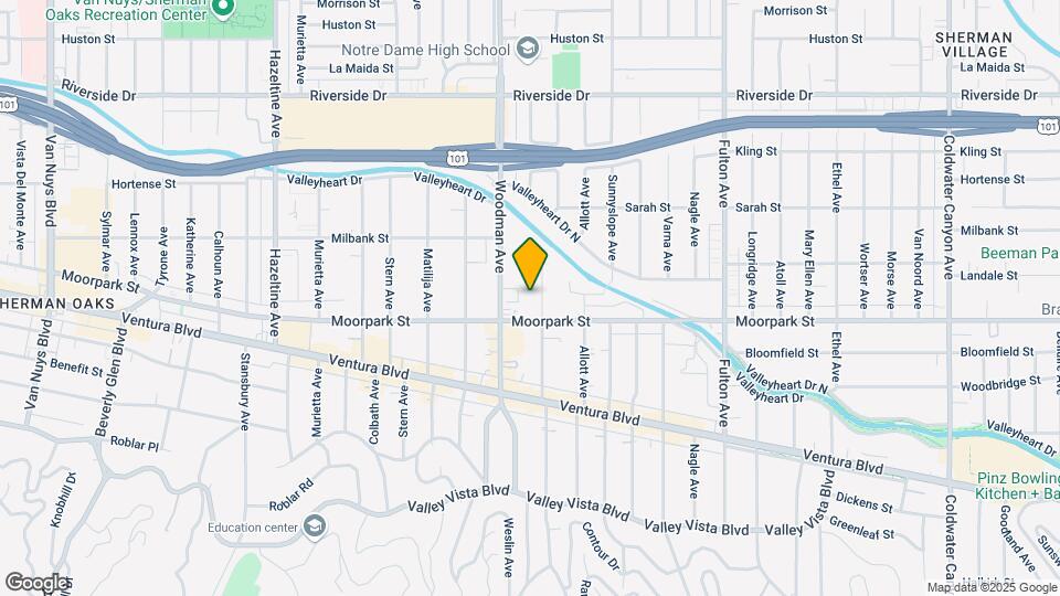 4425 Ventura Canyon Ave Map and Location Details