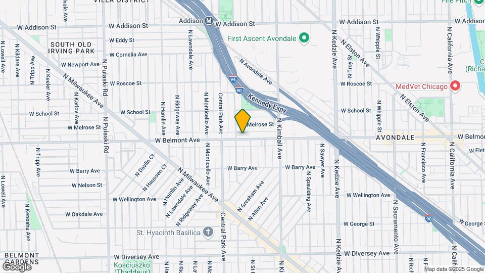 3500-3524 W Belmont Ave Map and Location Details