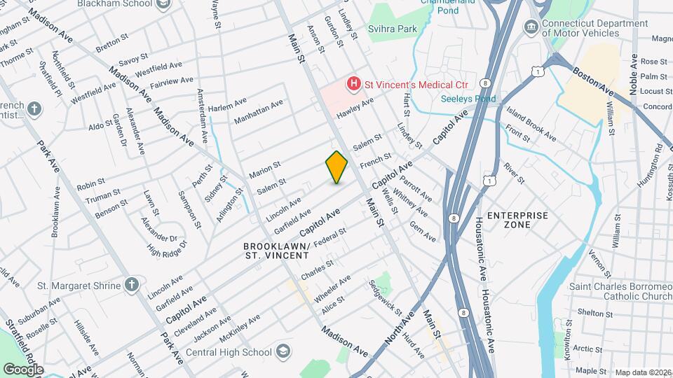 74 Garfield Ave Mapa y Detalles de la Ubicación