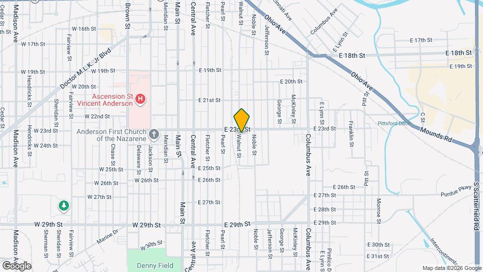 2316 Walnut St Map and Location Details
