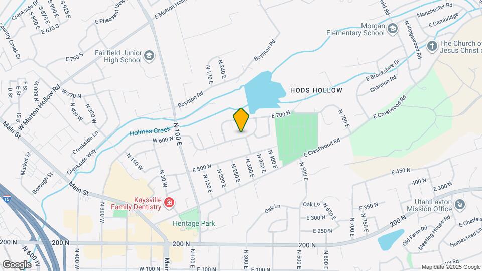 287 E 600 N Mapa y Detalles de la Ubicación