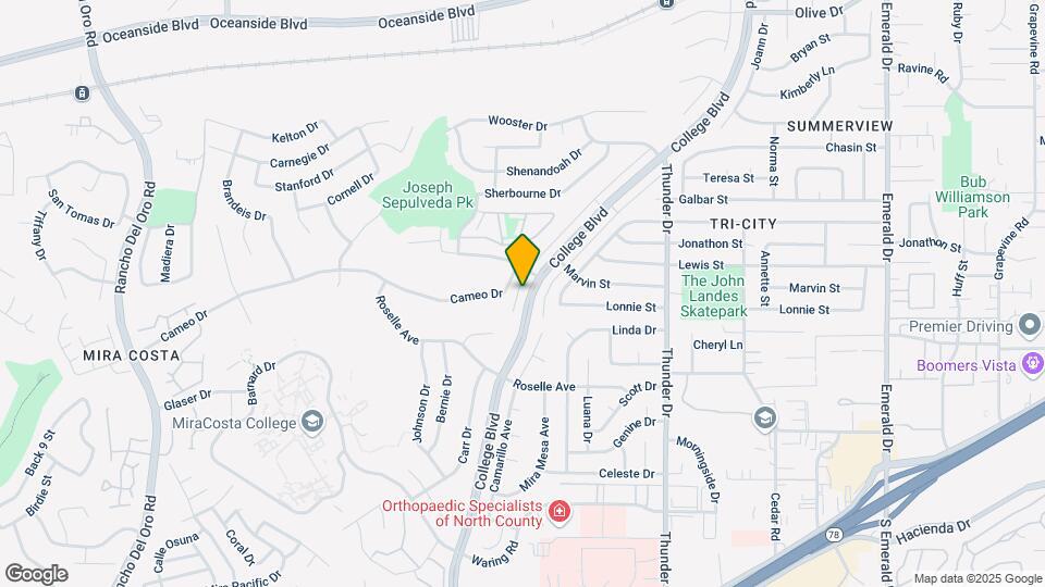 2871 College Blvd Map and Location Details