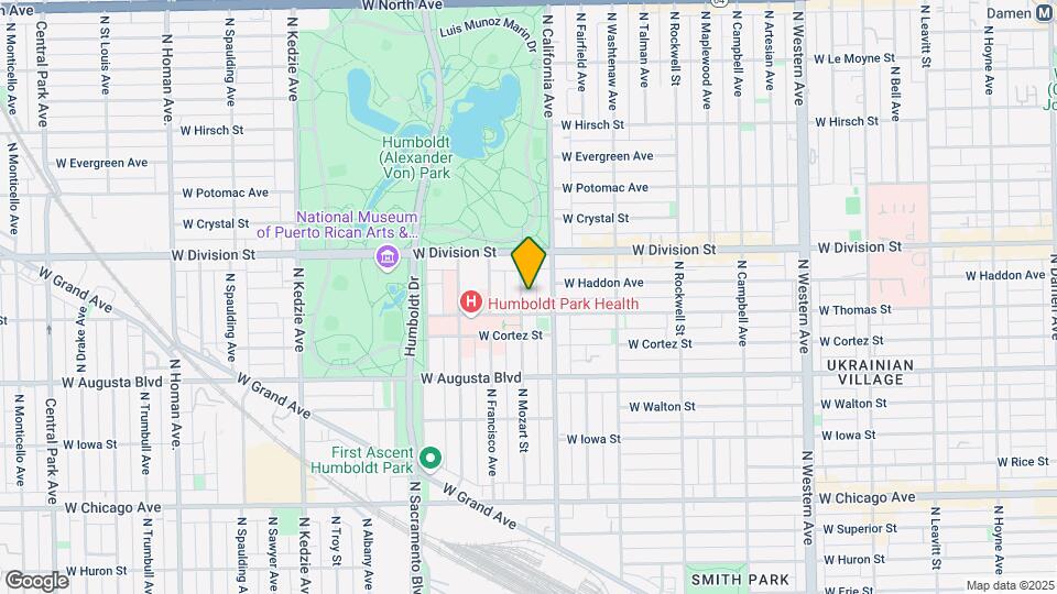1113 N Mozart St Map and Location Details