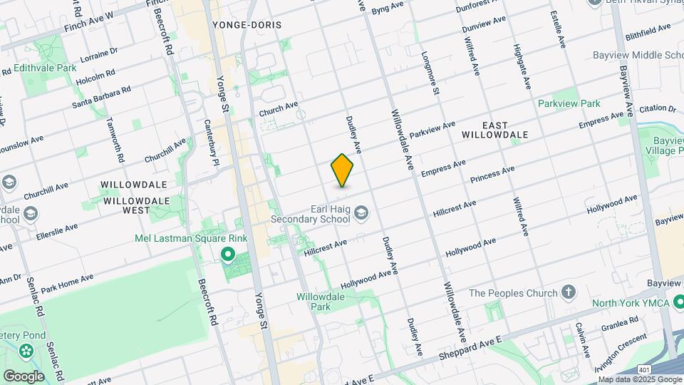 114 Empress Ave Map and Location Details