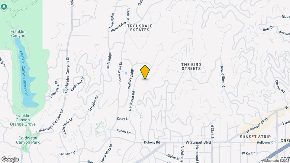 1174 N Hillcrest Rd Map and Location Details