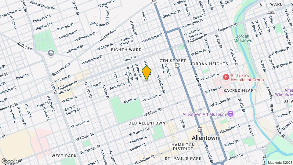 510 N Fountain St Map and Location Details