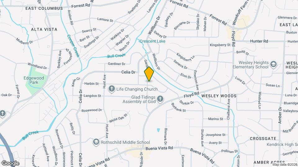 1502 Baker St Map and Location Details