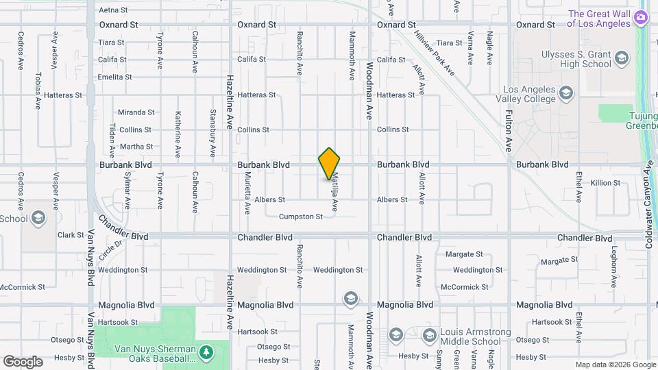 5525 Matilija Ave Map and Location Details