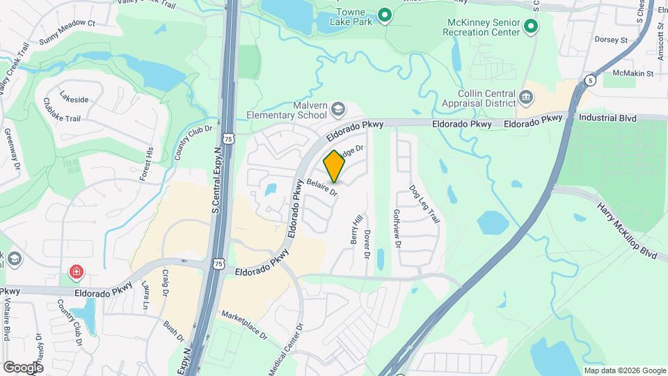 1408 Belaire Dr Map and Location Details