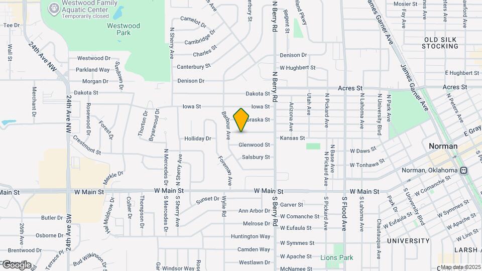 1332 Kansas St Map and Location Details