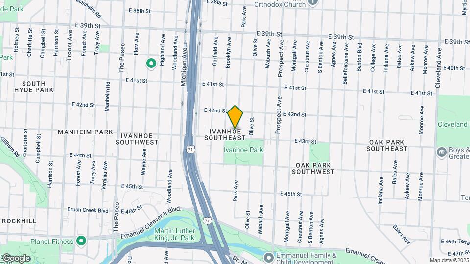 4236 Park Ave Map and Location Details
