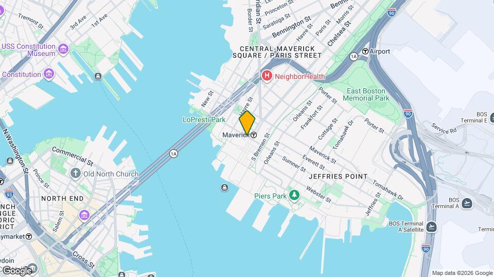 3 Lewis Mall, Unit #2 North End 02109 Map and Location Details