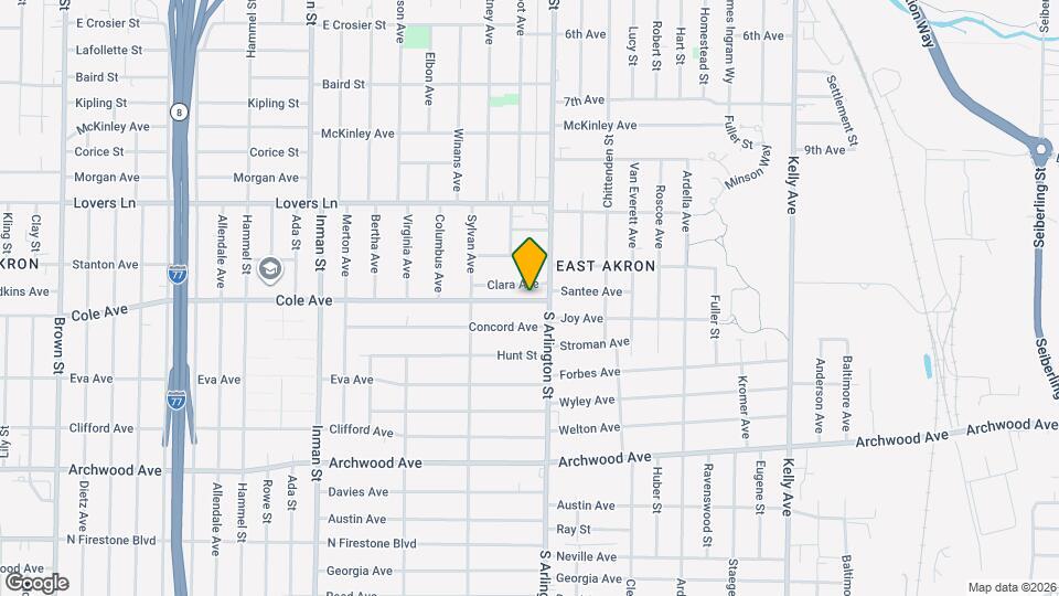 1007 Cole Ave Map and Location Details