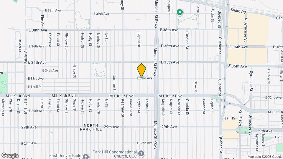 3290 Leyden St Map and Location Details