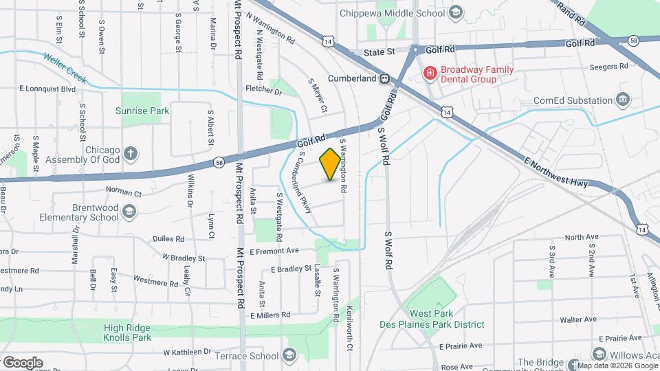 325 Columbia Ave Map and Location Details