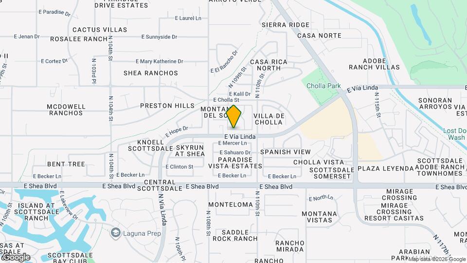 10925 E Hope Dr Map and Location Details