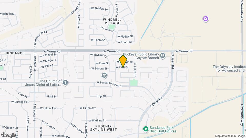 22027 W Pima St Map and Location Details