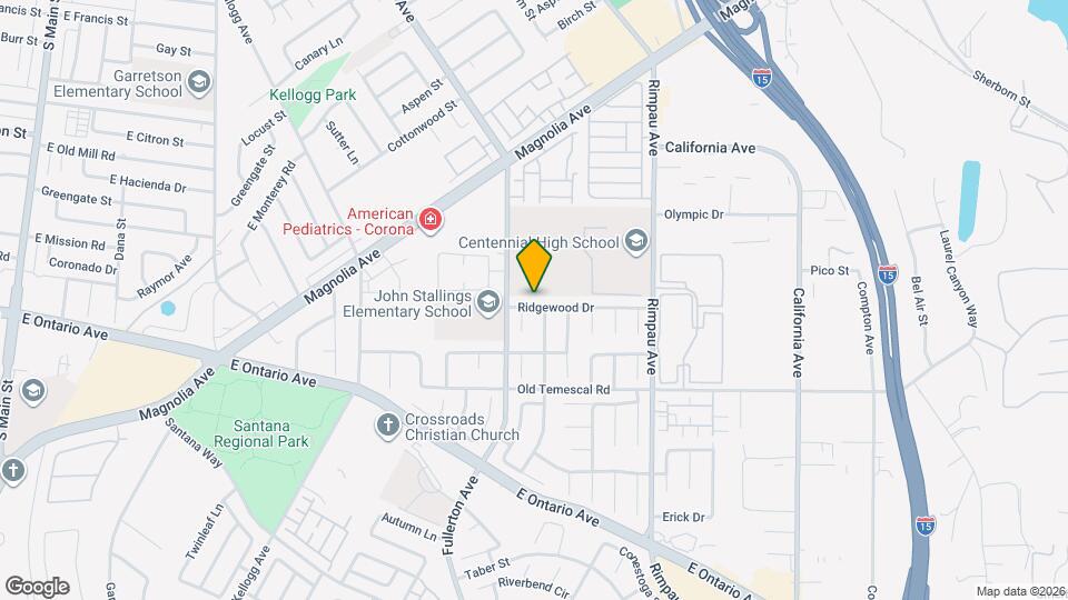 935 Ridgewood Dr Map and Location Details