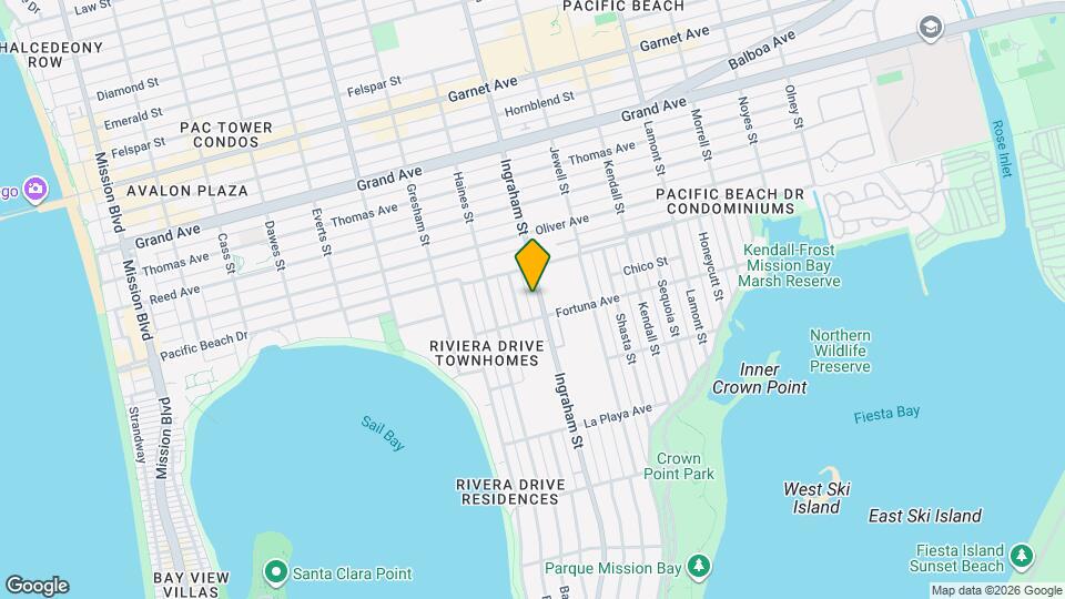 4030 Ingraham St, Unit 4030.5 Map and Location Details