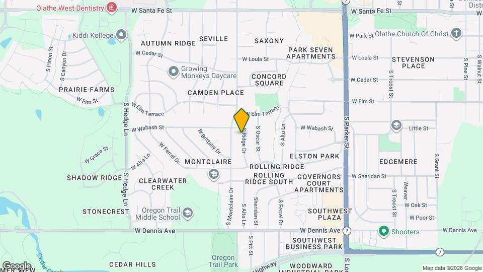 505 S Ridge Dr Map and Location Details