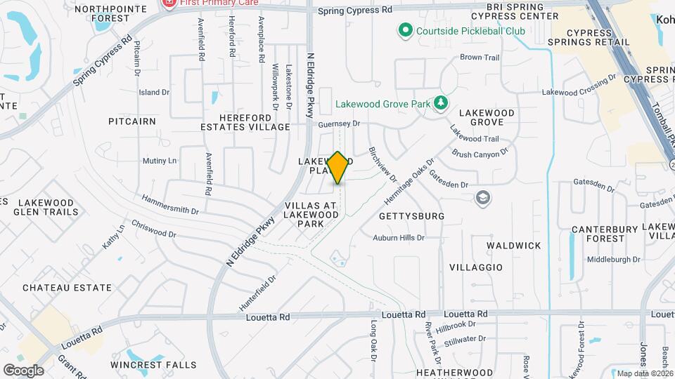 16010 Limestone Lake Dr Map and Location Details