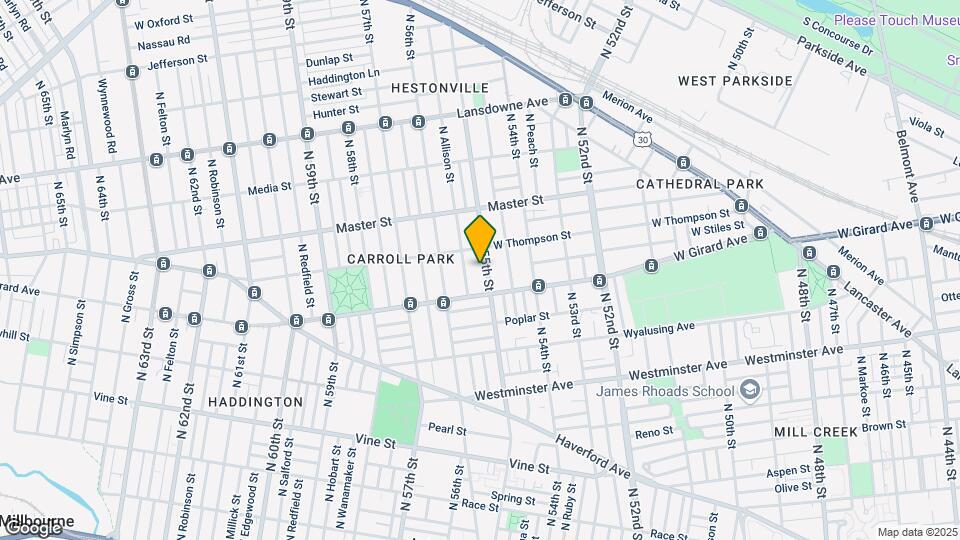 1234 N 55th St-Unit -First Floor Map and Location Details