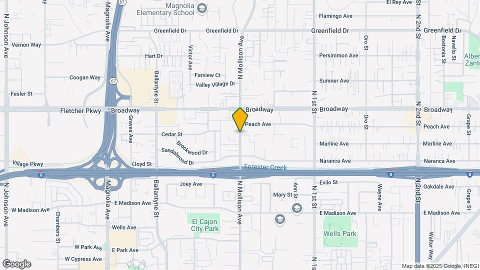 800 N Mollison Ave Map and Location Details