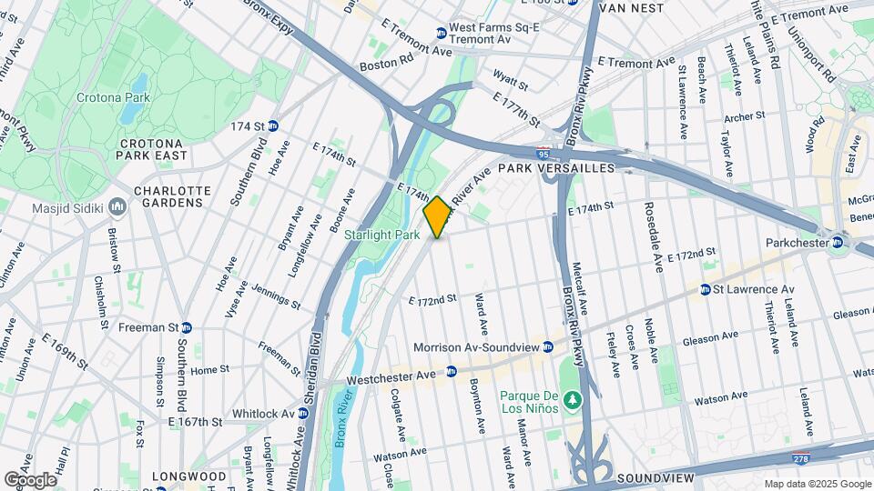 1364 Bronx River Ave Mapa y Detalles de la Ubicación