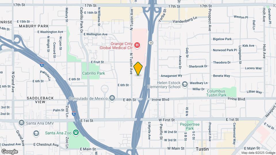571 N Tustin Ave Map and Location Details