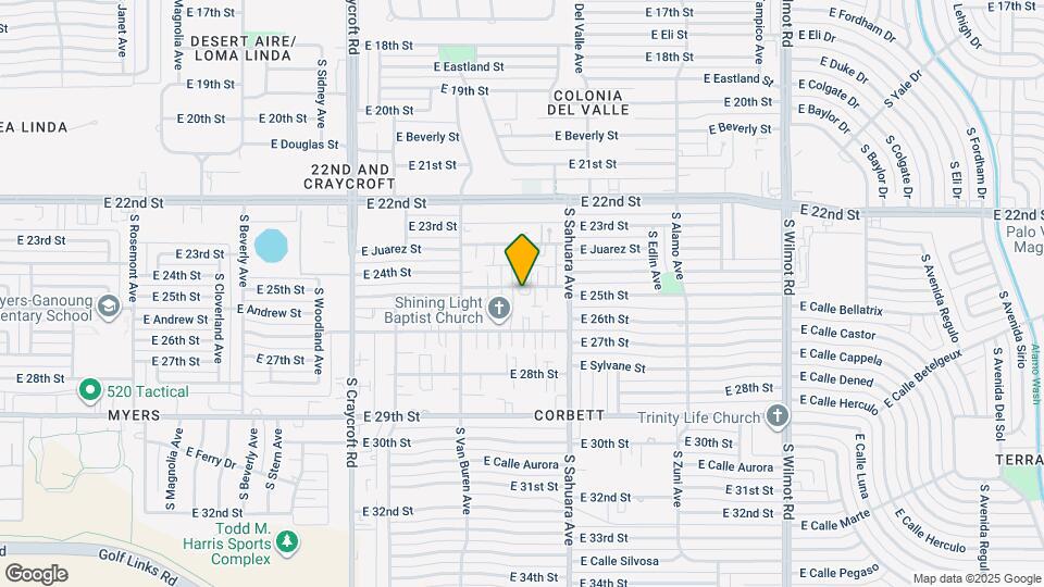 5802 E 24th St Mapa y Detalles de la Ubicación