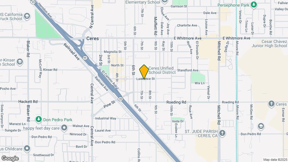 2500 Lawrence St Map and Location Details