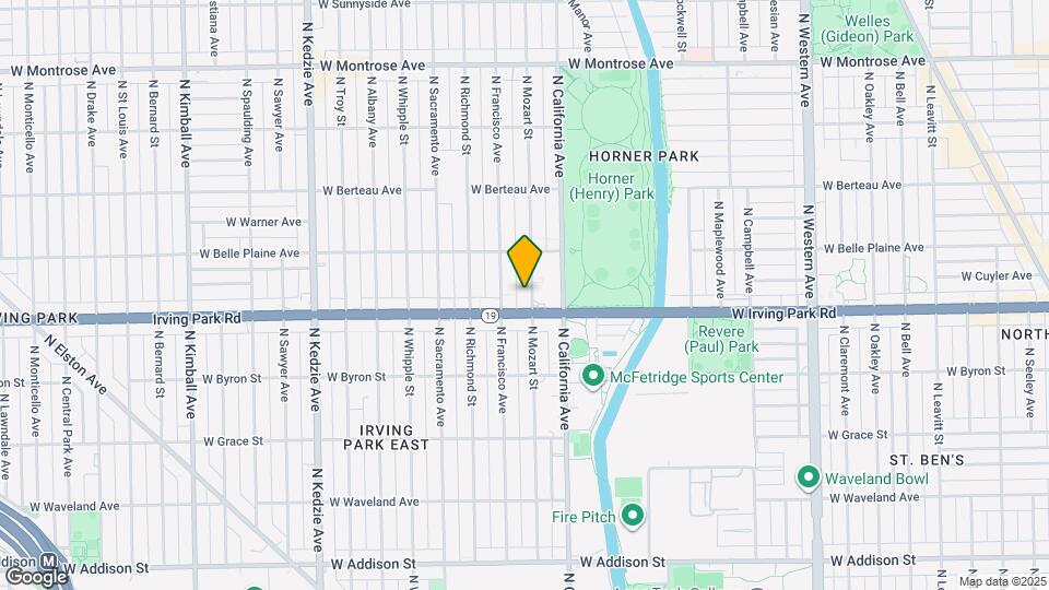 4014 N Mozart St Map and Location Details