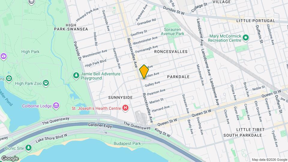 137 Roncesvalles Ave Map and Location Details