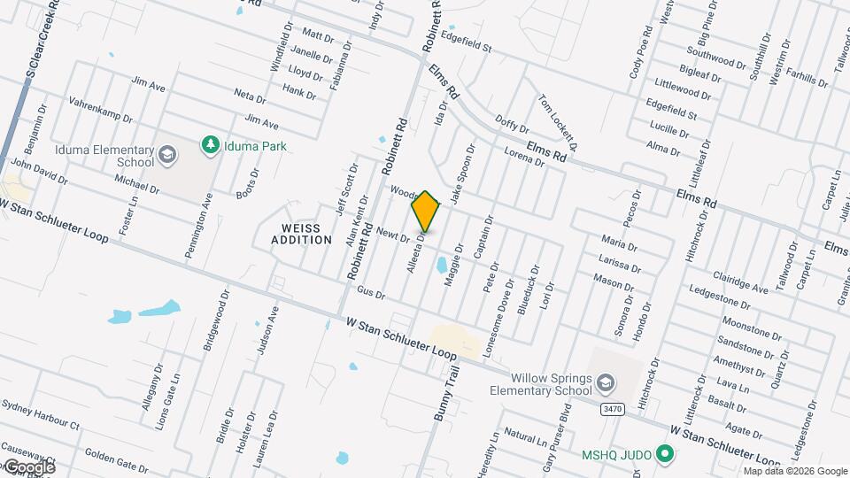 4306 Alleeta Dr Map and Location Details