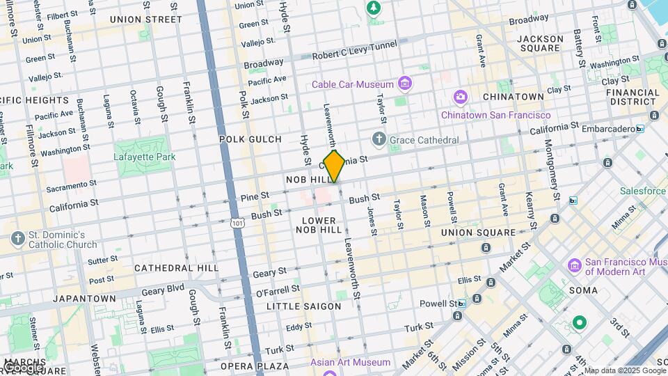 955 Leavenworth St Map and Location Details