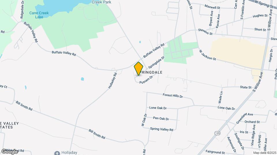 1238 Springdale Dr Map and Location Details