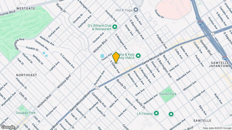 1414 S Saltair Ave Mapa y Detalles de la Ubicación