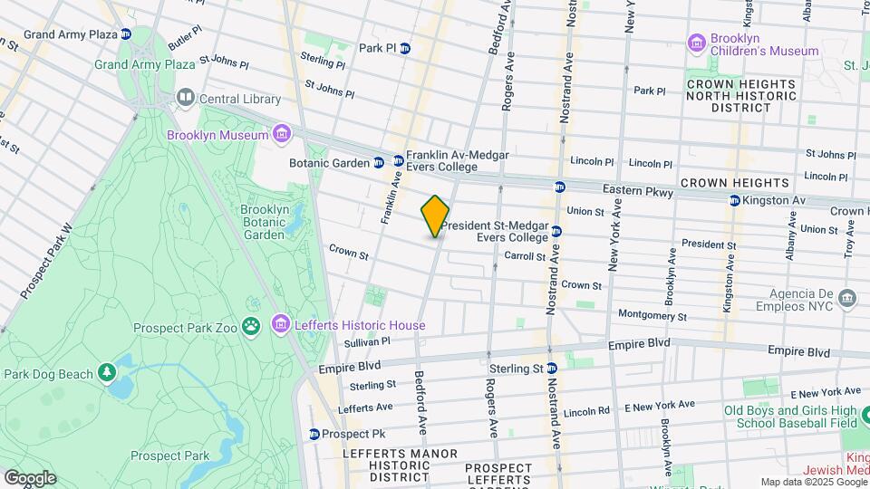 1614 Bedford Ave Map and Location Details