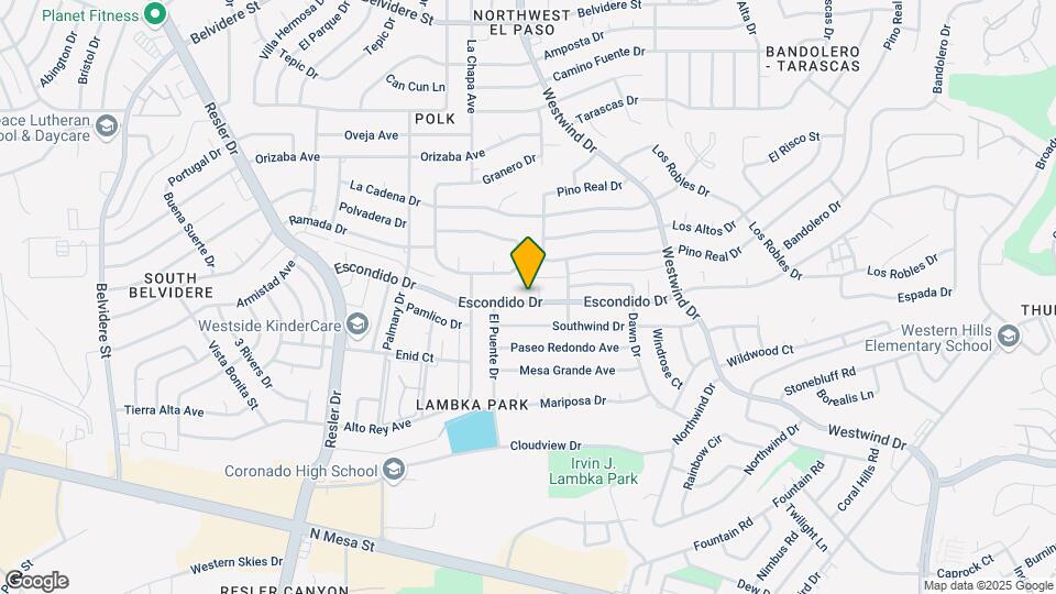 6804 Escondido Dr Map and Location Details