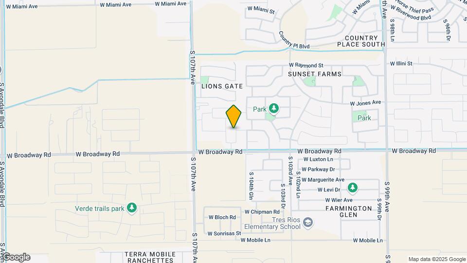 4206 S 105th Dr Map and Location Details