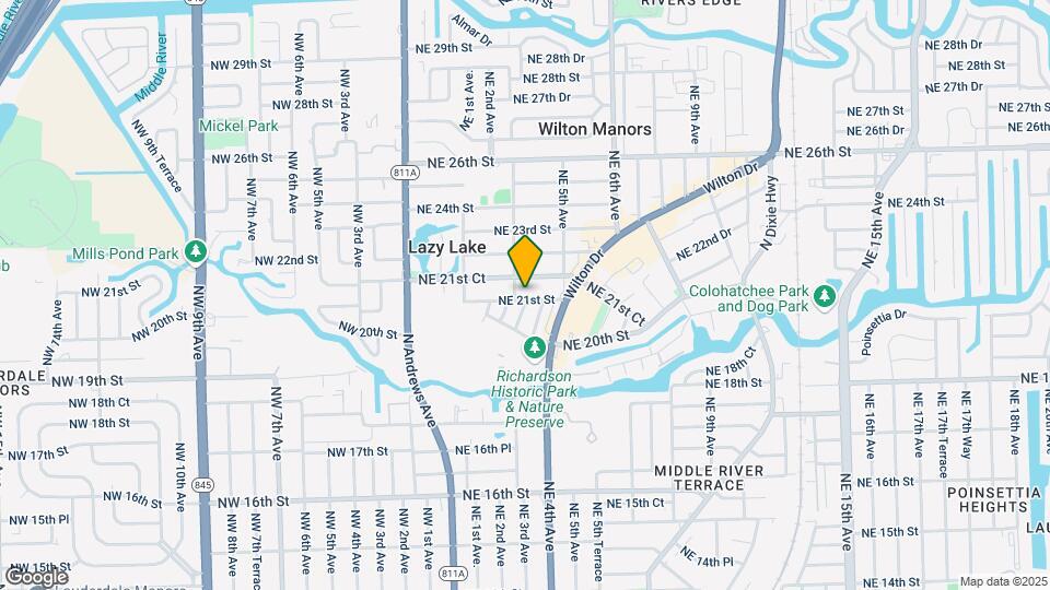 317 NE 21st St Map and Location Details