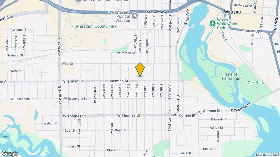 610 Sherman St Map and Location Details